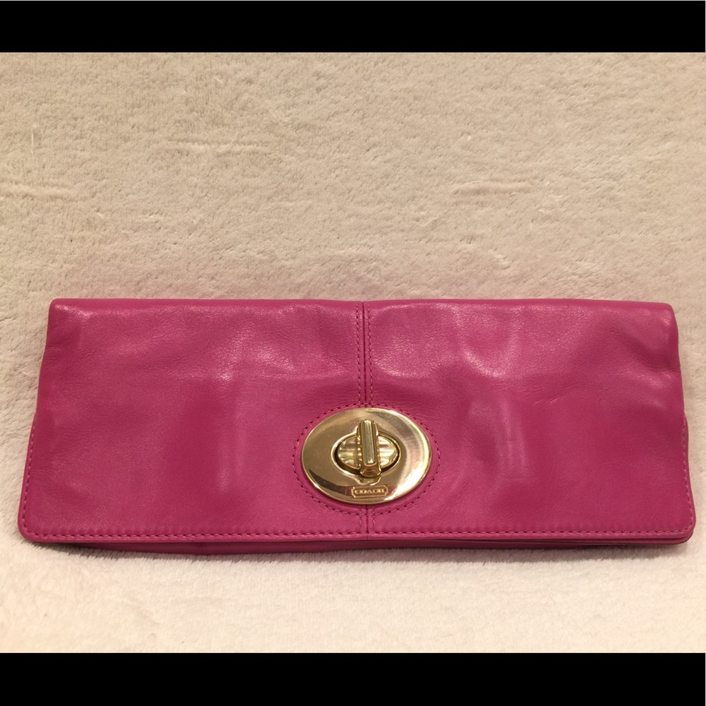 Coach MadelineFoldover clutch with kisslock pocket
